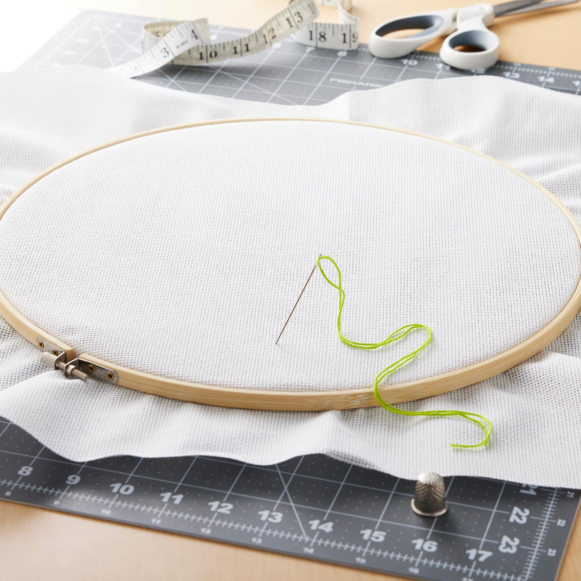 18 Pack: 14" Wooden Embroidery Hoop by Loops & Threads™